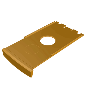 Nutri-sow farrowing feed tube trapdoor